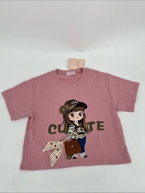 Cute Pink Graphic T-shirt for women